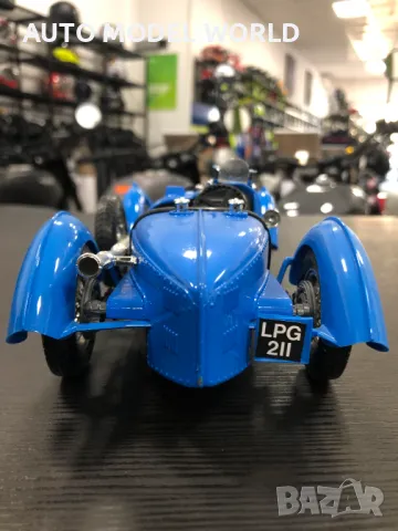 BBURAGO нова метална колекционерска количка BUGATTI TYPE 59 1934г.1:18, снимка 4 - Колекции - 47410496