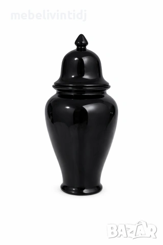 Елегантна декоративна ваза с капак „Décor Exclusiv – Made in Italy“, снимка 4 - Вази - 53640722