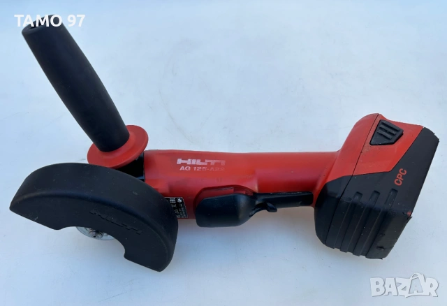Hilti AG 125-A22 - Безчетков акумулаторен ъглошлайф 2x22V 5.2Ah перфектен!, снимка 3 - Други инструменти - 53134209
