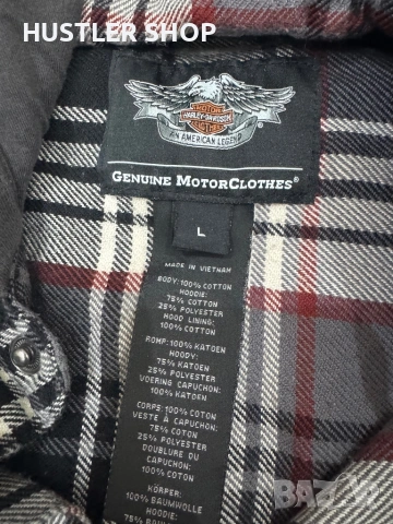Мъжка риза HARLEY DAVIDSON. Размер L, снимка 6 - Ризи - 53936299