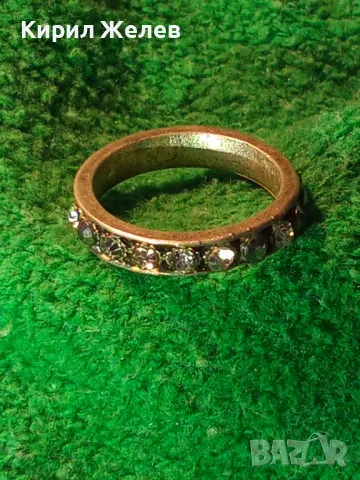 СТАР ПОСРЕБРЕН СКЪПОЦЕНЕН ПРЪСТЕН ХАЛКА от БЛАГОРОДНА СТОМАНА с ФАСЕТИРАНИ ЦИРКОНИ 48268, снимка 14 - Пръстени - 48901582