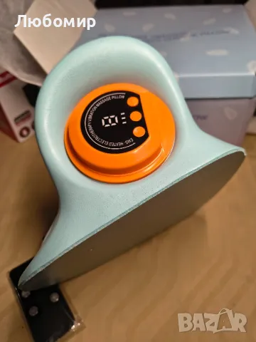 Масажор за врата с топлина, EMS масажор за врата с безжична масажна възглавница с постоянна

, снимка 3 - Масажори - 50334565