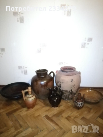 Стари глинени-каменни съдове от различни години и грънчари. , снимка 2 - Антикварни и старинни предмети - 52830110