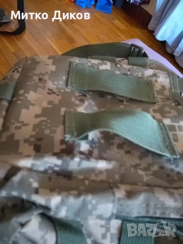 Чанта маскировъчен промазан плат каки Маркова нова на Army UA 28x22x11 cm с много прегради, снимка 7 - Чанти - 53901364