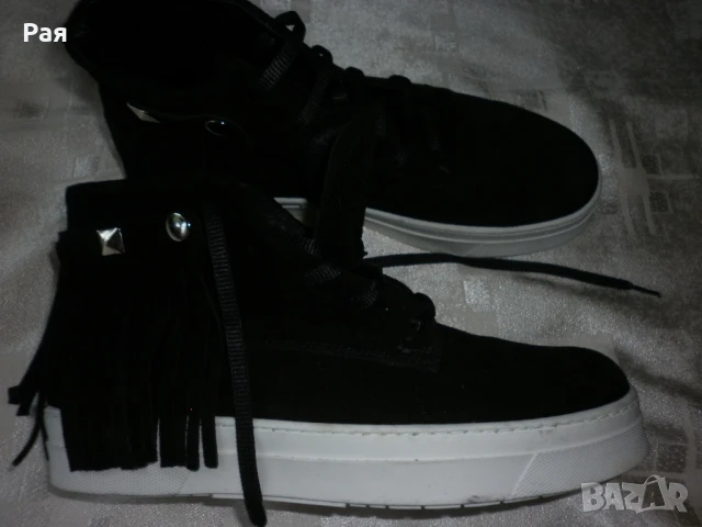 Дамски кожени кецове Тенденз, снимка 1