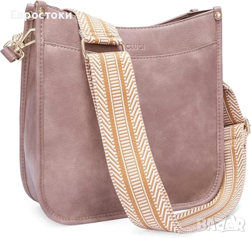 CLUCI Vegen Дамска чанта за рамо Cluci, чанта от изкуствена кожа, модерна чанта с 2 регулируеми каиш