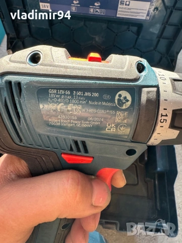 Bosch GSR 18V-55, снимка 5 - Винтоверти - 53876376