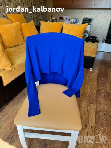 Супер естравагадна блуза с дълък ръкав синя само за 5лв., снимка 3 - Блузи с дълъг ръкав и пуловери - 45628874