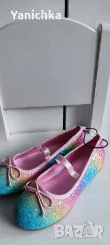 Нови блестящи пантофки на HM, размер 31, снимка 3 - Детски обувки - 51196211
