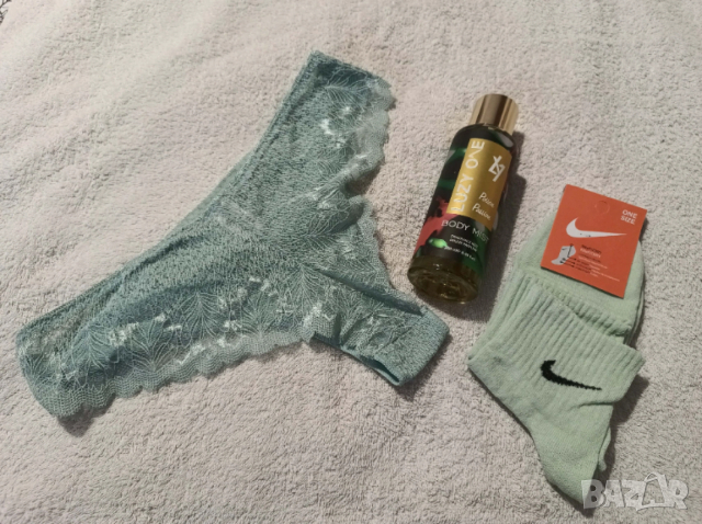 Промо комплект 793-боди мист Luzy 250 мл.+бикини+чорапи Nike, снимка 2 - Комплекти и лотове - 53731920