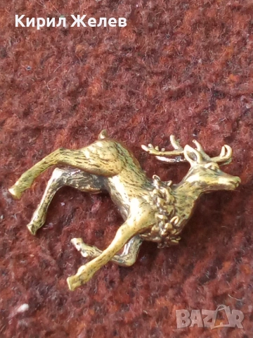 Бронзова фигурка на елен 44642, снимка 5 - Колекции - 54171140