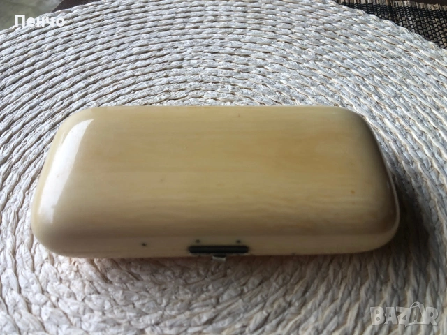 старинна кутия /табакера/ - слонова кост и сребро, снимка 3 - Антикварни и старинни предмети - 53413496