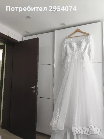 Чисто нова булчинска/сватбена рокля Л 180лв, снимка 5 - Рокли - 51145766