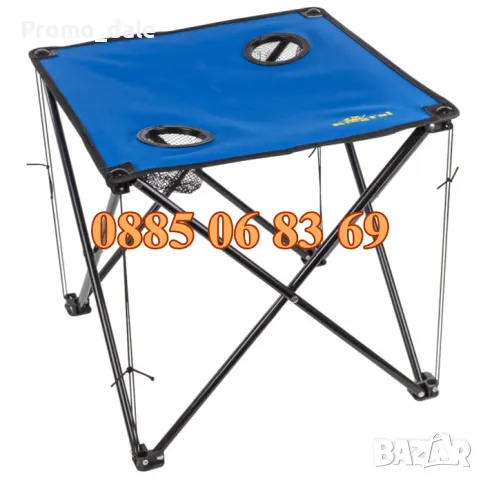 Комплект сгъваема маса с 4 стола за къмпинг, риболов, пикник + транспортна чанта, снимка 2 - Къмпинг мебели - 49538577