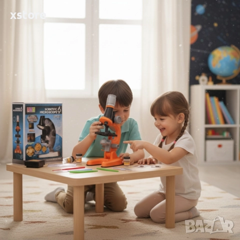 Детски научен микроскоп Scientific Microscope 1200x, снимка 6 - Образователни игри - 52739363