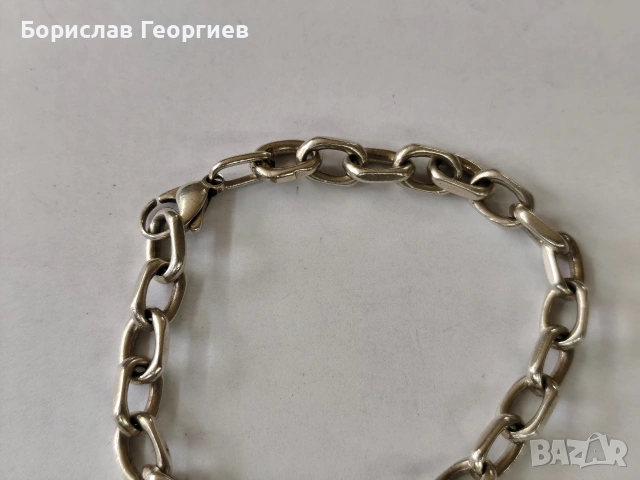 Сребърна гривна 925, снимка 2 - Гривни - 53899052