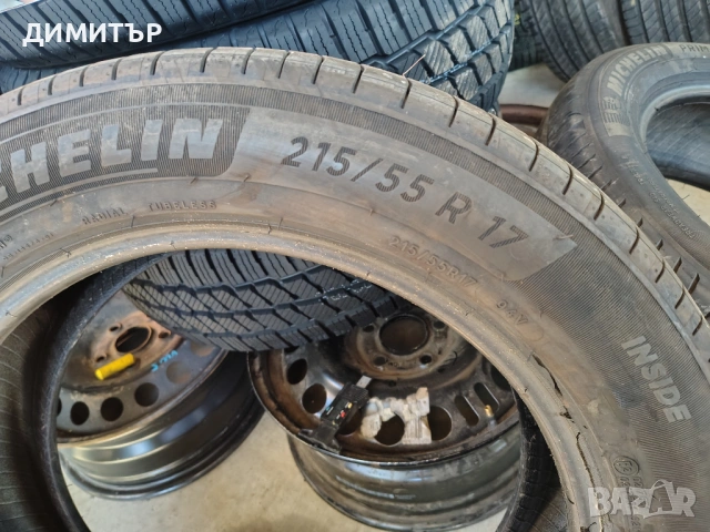 2бр.летни гуми MICHELIN 215 55 17 DOT22 цена за брой, снимка 4 - Гуми и джанти - 53904549