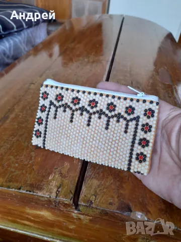 Старо мънистено портмоне #17, снимка 3 - Други ценни предмети - 50057870