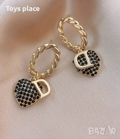 Комплект Обеци + Колие Dior, снимка 5 - Колиета, медальони, синджири - 52348480