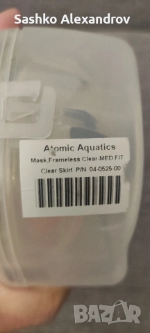 Маска за гмуркане Atomic Aquatics Frameless Ultraclear , снимка 4 - Водни спортове - 53844795
