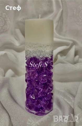 ✨ Свещи с кристали , снимка 11 - Декорация за дома - 52364743