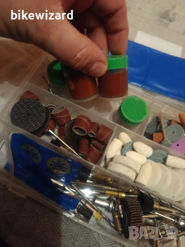 Комплект накрайници за мини машина шлифовъчна / дремел НОВИ, снимка 2 - Други инструменти - 53360353