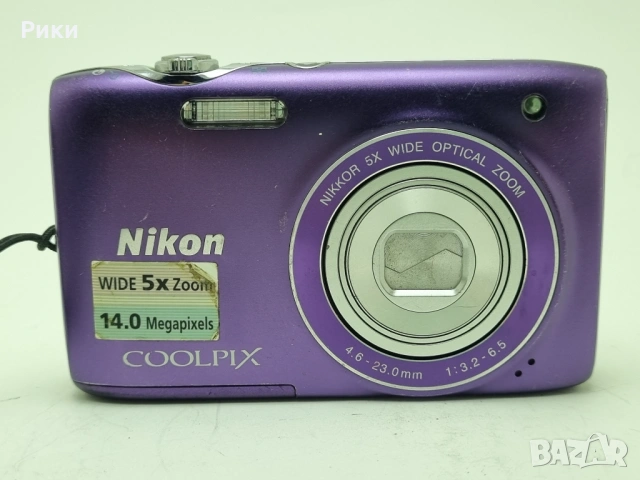 Nikon COOLPIX S3100 14.0MP Compact Digital Camera Purple, снимка 2 - Фотоапарати - 53804790