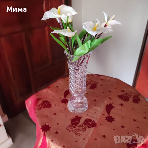 Кристална ваза, снимка 2 - Вази - 45464492