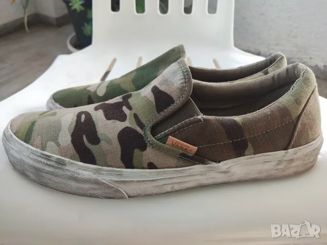 кецове Vans Classic Slip-On Washed Camo TC6D, снимка 3 - Кецове - 50304003