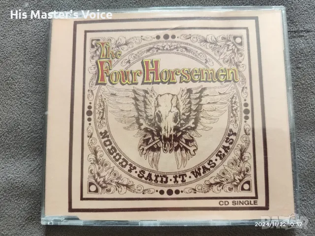 The Four Horsemen - Nobody Said It Was Easy CD, снимка 1 - CD дискове - 48711511