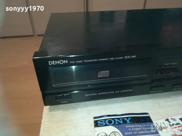 DENON DCD-580 CD PLAYER-MADE IN GERMANY 2710241012, снимка 4 - Ресийвъри, усилватели, смесителни пултове - 47733131