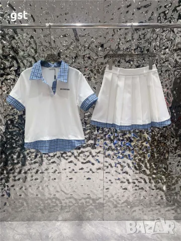 Уникален Сет Miu Miu дамски пола тениска 2025, снимка 1