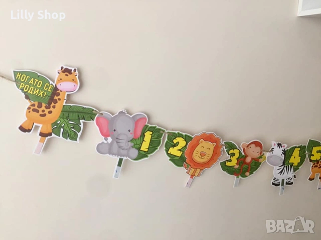 Покани, банер за рожден ден, Сафари Джунгла  / Safari Jungle, снимка 8 - Покани - 53177046