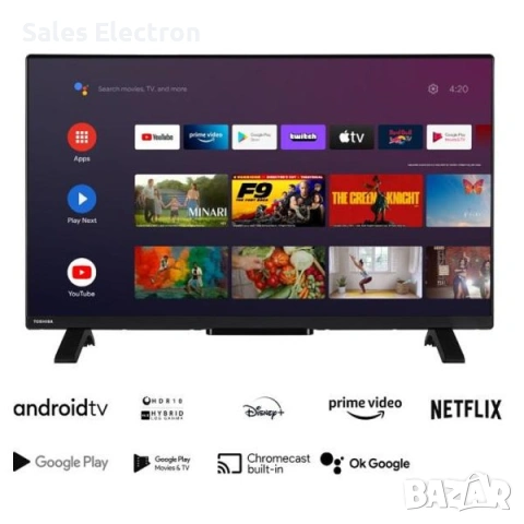 Нов Toshiba 32LA2363DG, LED, 32 inch, 80 см, 1920×1080 FULL HD, Smart TV, Android Безплатна доставка, снимка 2 - Телевизори - 54260772