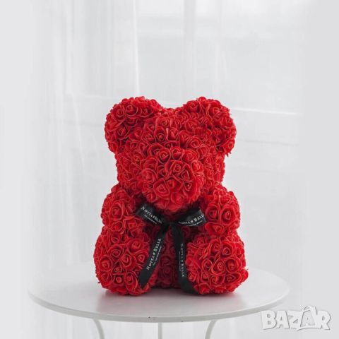 Червено мече от рози. Перфектният подарък за свети Валентин. Височина: 25см, снимка 6 - Романтични подаръци - 46420329