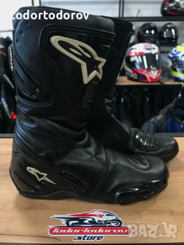 Мото Ботуши ALPINESTARS SMX-4 BLACK, номер43, като нови, оригинални, снимка 2 - Аксесоари и консумативи - 46059480