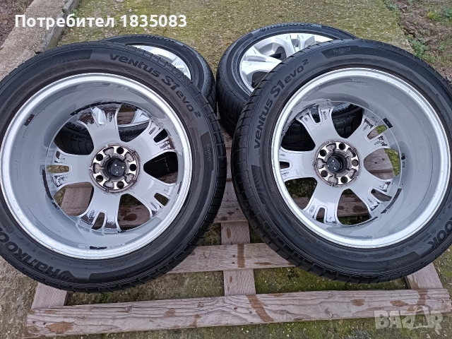 Лети джанти 17ки 5х108 Ford + летни гуми 225/50/17 Hankook, снимка 10 - Гуми и джанти - 52685674
