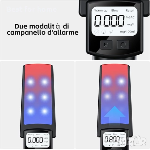 Olubfdh Сертифициран преносим дрегер, снимка 7 - Друга електроника - 52430605