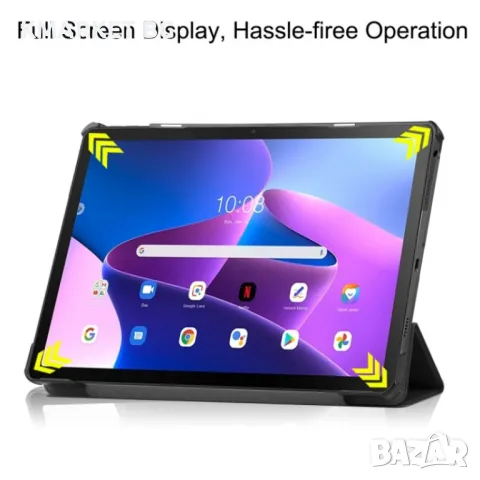 Lenovo Tab M10 Plus 10.6 3rd Gen TB125FU / TB128FU Кожен Калъф и Протектор, снимка 10 - Калъфи, кейсове - 48114316