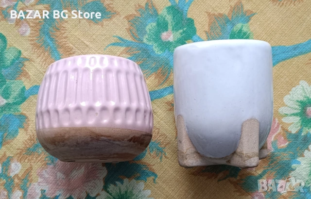 Комплект керамични саксии. 