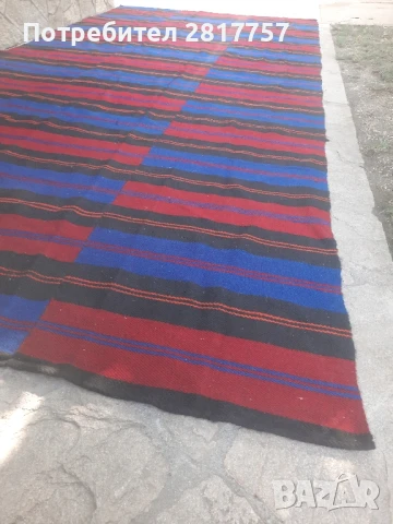 Автентична вълнена черга от миналия век! Нова, снимка 8 - Антикварни и старинни предмети - 51235326