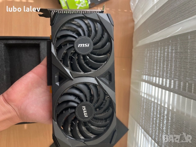 Видео карта msi ge force rtx 3060 12gb Ventus 2x, снимка 8 - Видеокарти - 53223657