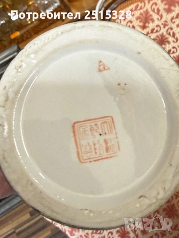 голяма стара японска ваза, снимка 4 - Колекции - 53779888