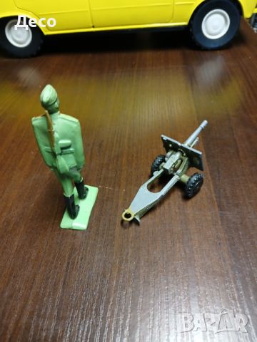 Стари руски играчки оръдие и войник., снимка 3 - Колекции - 46242044
