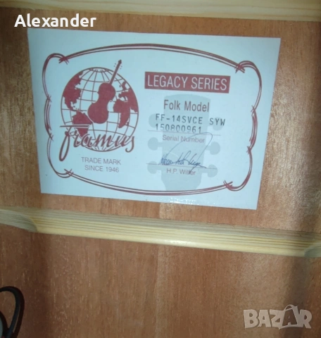 Електроакустична китара Framus, снимка 6 - Китари - 54167300