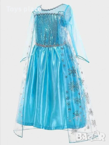 5г, 7г Карнавална рокля Елза и Ана Замръзналото кралство Frozen, снимка 3 - Детски рокли и поли - 50684106