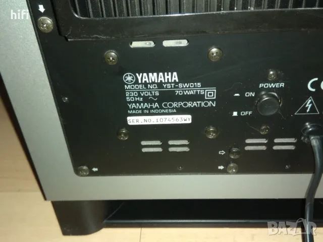 Активен субуфер Yamaha YST-SW015, снимка 4 - Тонколони - 47123954