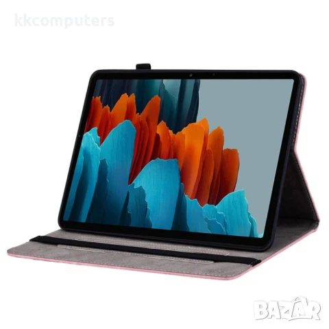 Samsung Galaxy Tab S9+ SM-X816 Butterfly Rose Кожен Калъф и Протектор, снимка 9 - Калъфи, кейсове - 51125826