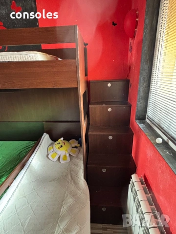 Горно легло надстройка над спалня, снимка 2 - Спални и легла - 53944925