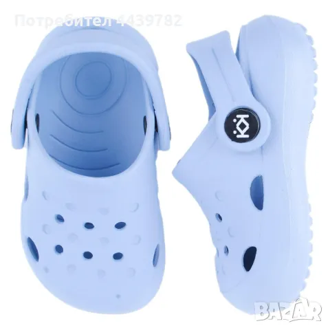 Детски чехли КК в цвят небесно синьо, снимка 4 - Детски джапанки - 49825960